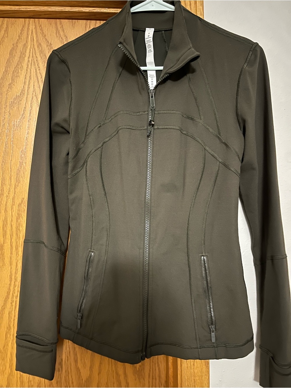 Green lululemon zip up